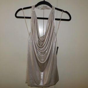 “Kendal Jenner” Metallic Top